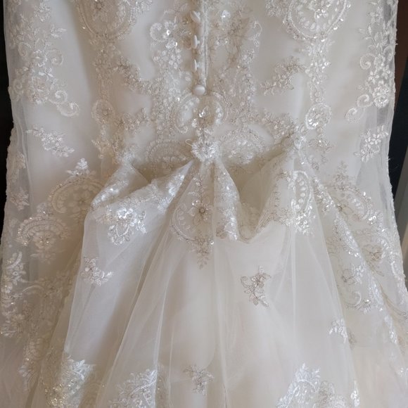 Allure Romance 2712 Ultra Feminine Strapless Gown - Picture 6 of 14